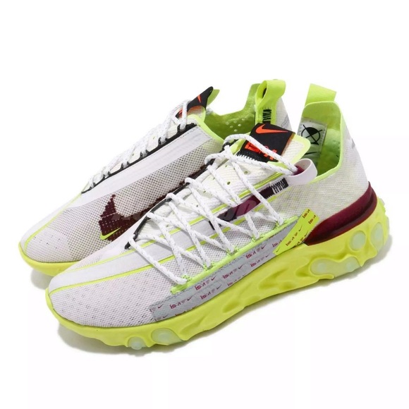 Nike Other - Nike React WR ISPA Platinum Team Red Volt Shoes